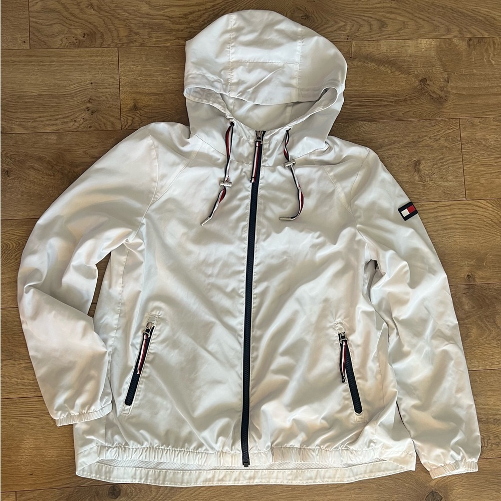Tommy Hilfiger White Zip-Up Jacket